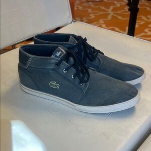 Lacoste Ampthill Chukka boot sneakers blue size US 11.5